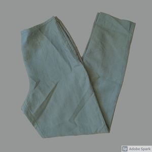 Sigrid Olsen x J. Jill olive linen blend slacks